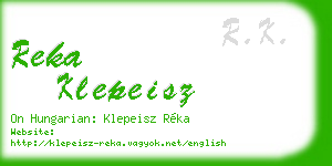 reka klepeisz business card